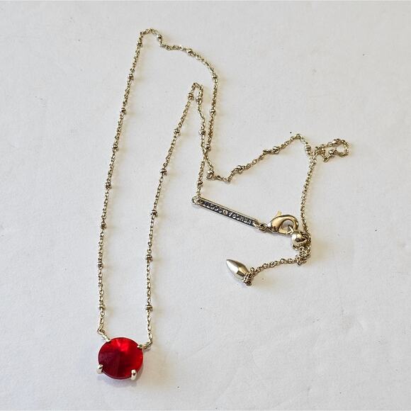 Kendra Scott Jewelry - Kendra Scott Joke‎ Jolie Red and Gold Pendant Necklace New